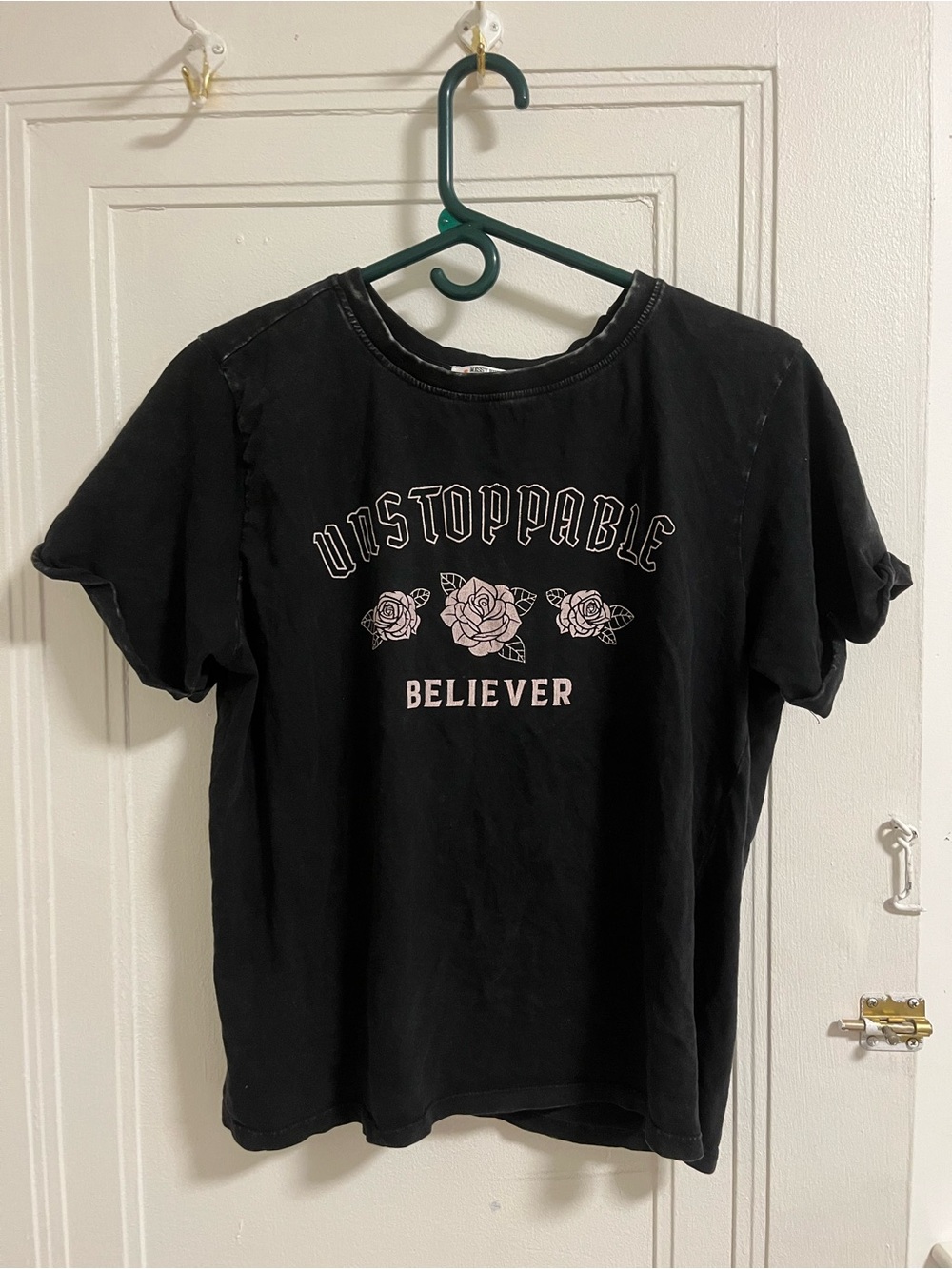 Distressed Black Graphic Tee